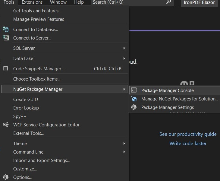 Nuget Package Manager-.